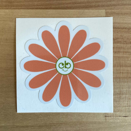 CB Daisy Sticker - Burnt Orange