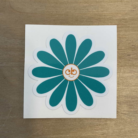 CB Daisy Sticker - Dark Teal