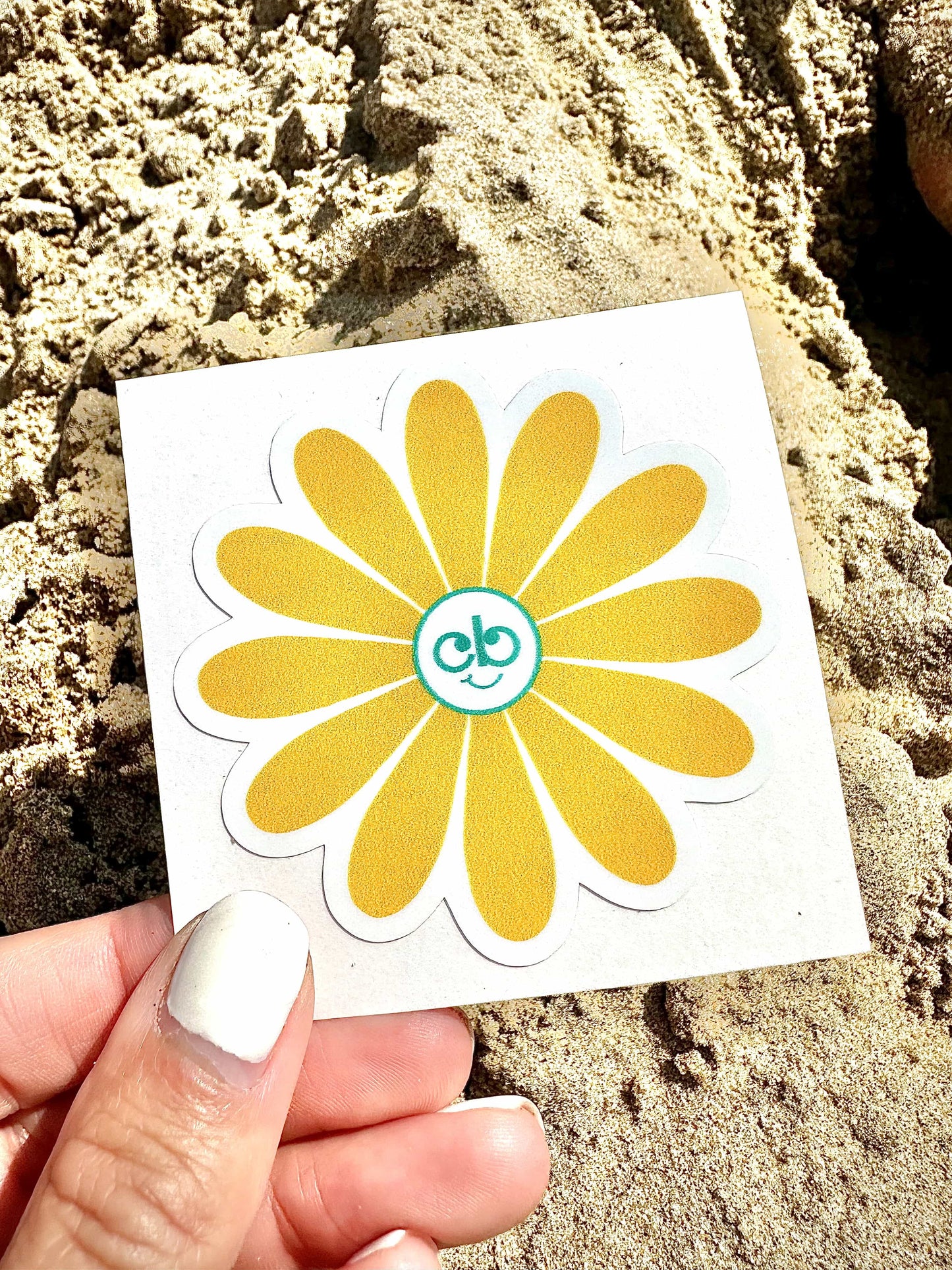 CB Daisy Sticker - Yellow