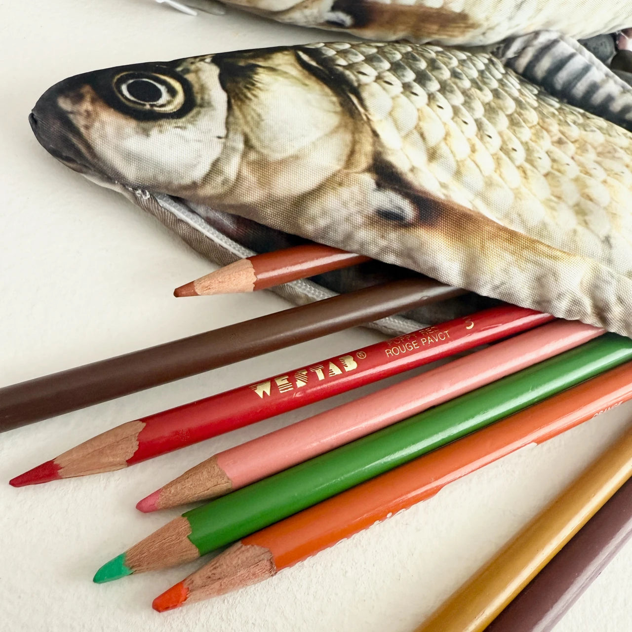 Carp Diem Fish Pencil Case