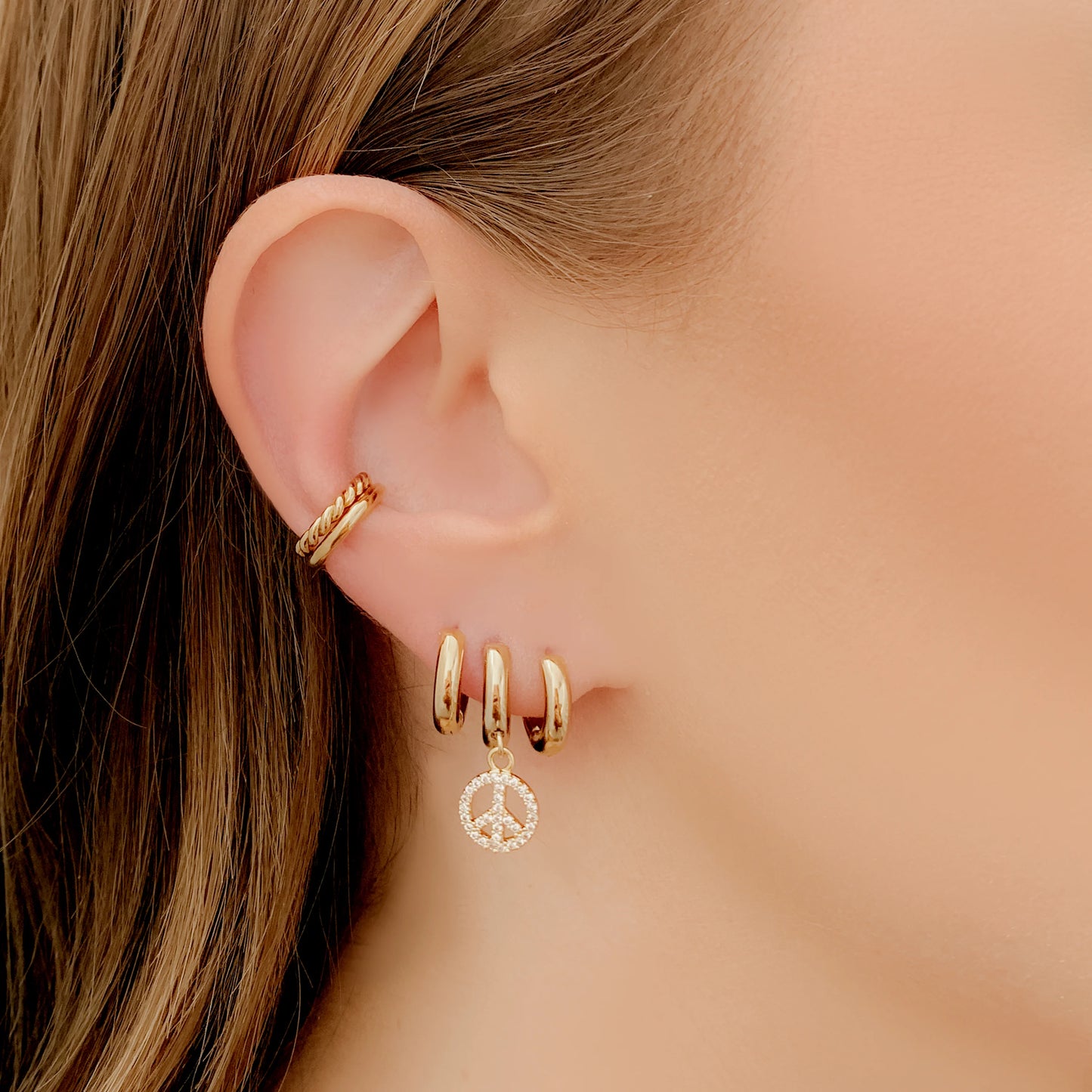 Clover Earrings - Gold