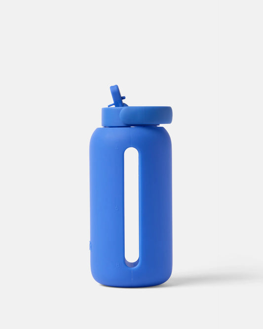 Day Bottle 27oz Glass Water Bottle - Cobalt