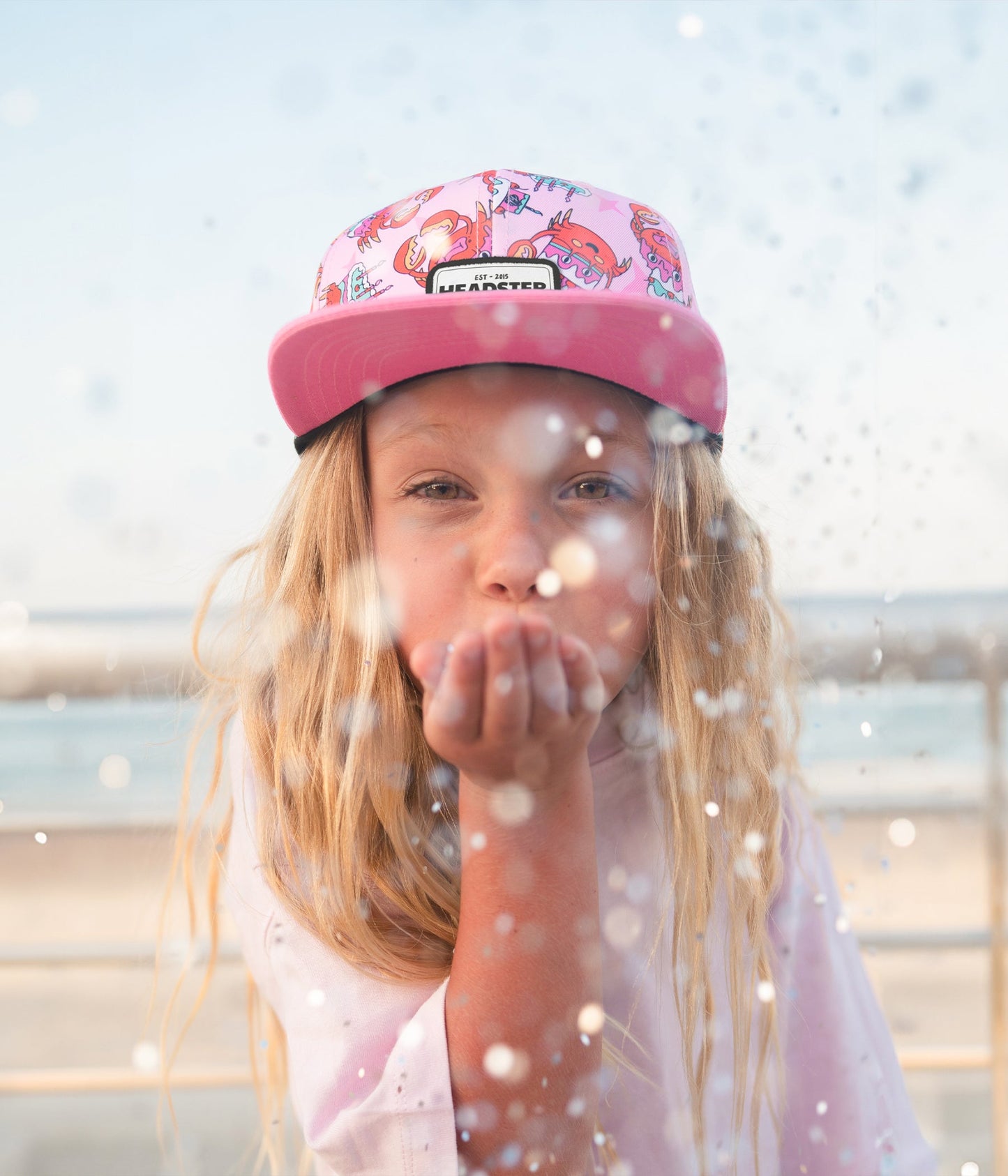 Crabcake Snapback - Pink Marshmallow