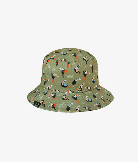 Crazy Toucan Bucket Hat - Iguana