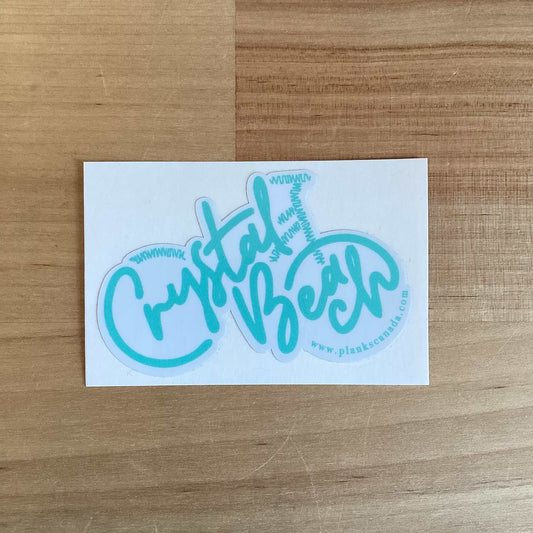 Crystal Beach Bike Sticker - Blue