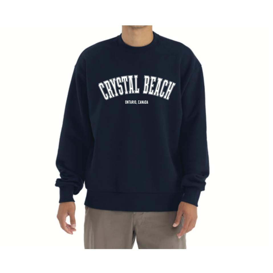 Crystal Beach Fleece Crew - Navy