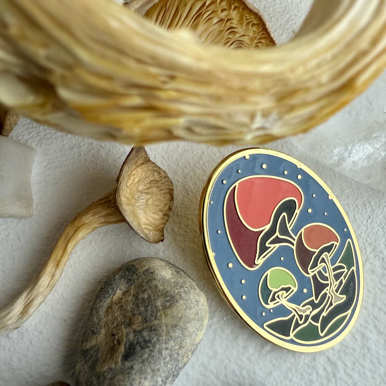 Cubensis Mushroom Enamel Pin