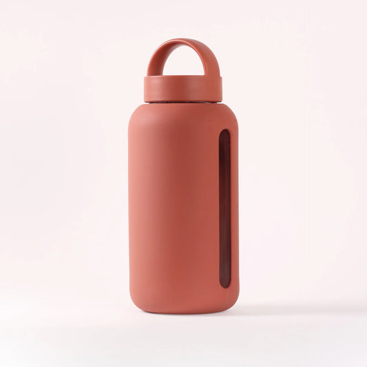 Day Bottle 21oz Glass Water Bottle - Clay
