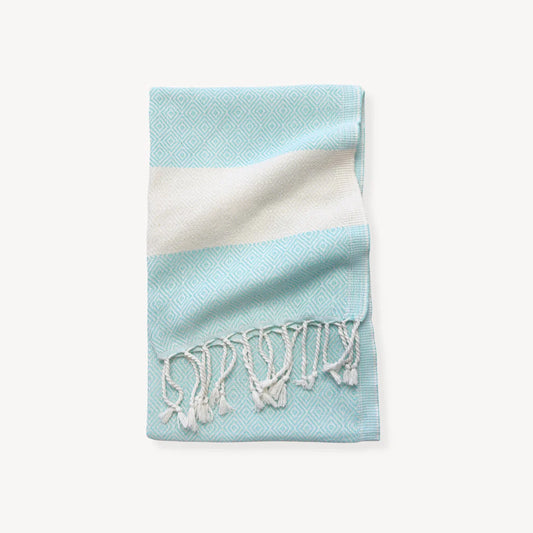 Diamond Hand Towel - Blue Oasis