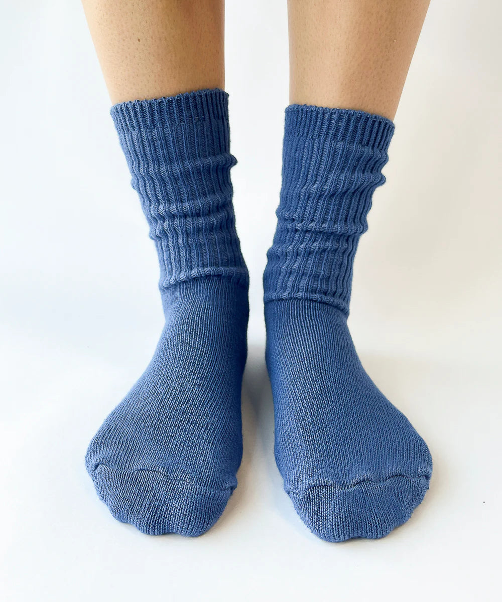 Dyed Cotton Socks - Yale