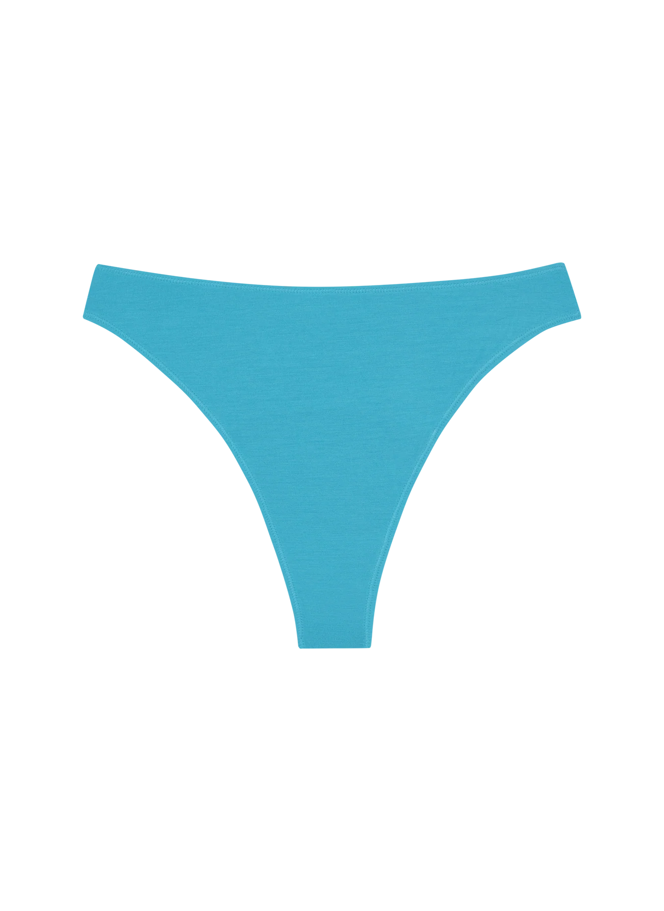High Rise Thong Mineral Underwear - Electric Blue