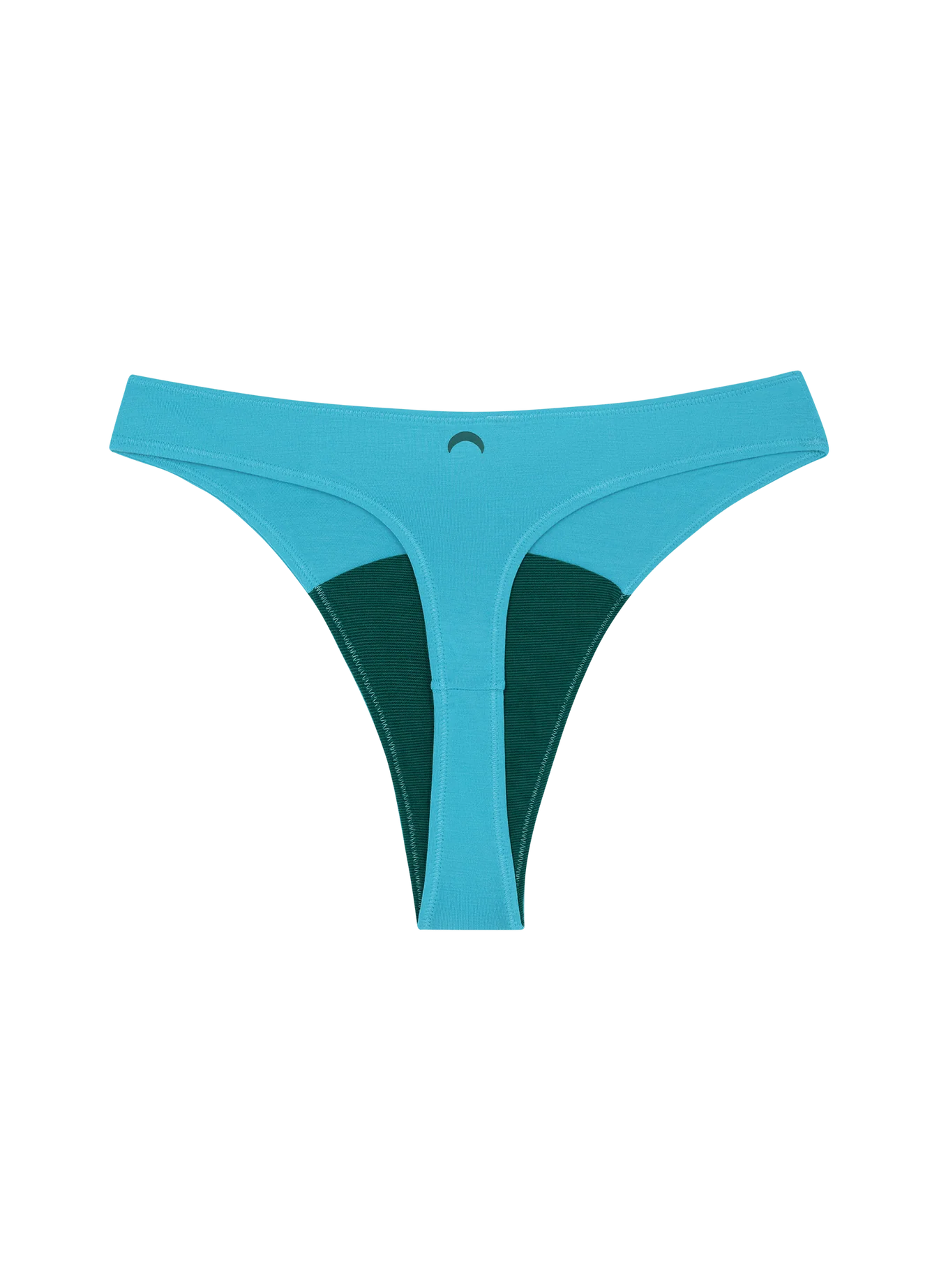 High Rise Thong Mineral Underwear - Electric Blue