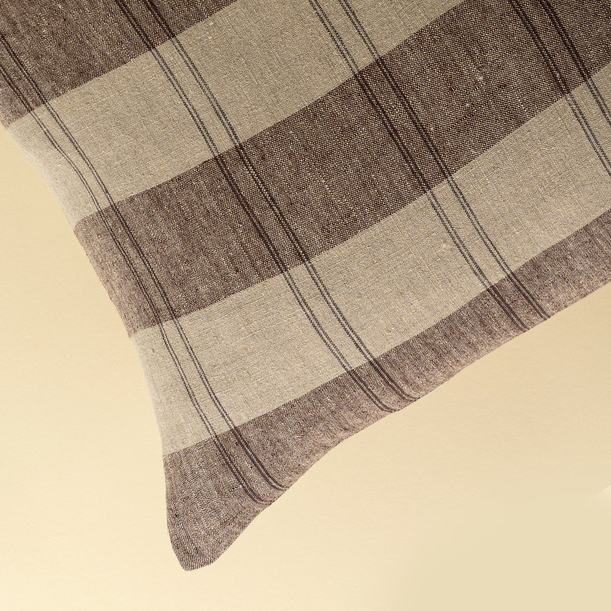 Fieldstone Linen Pillow - Plaid (Cover with Filler)