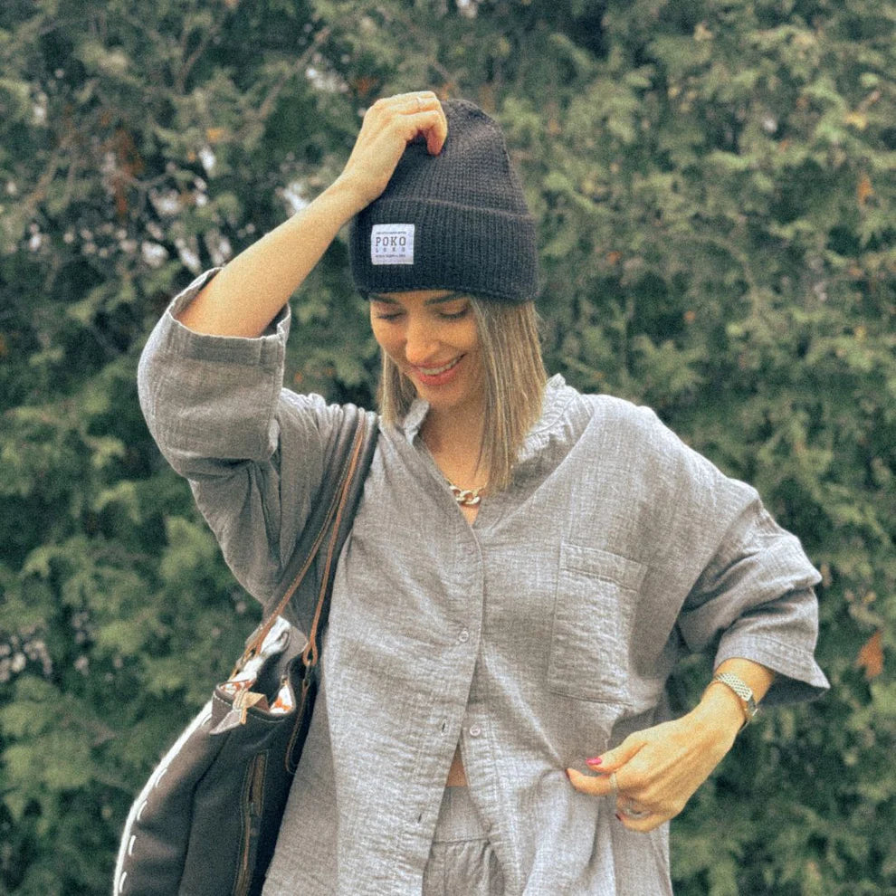 Alpaca Fisherman Hat - Black