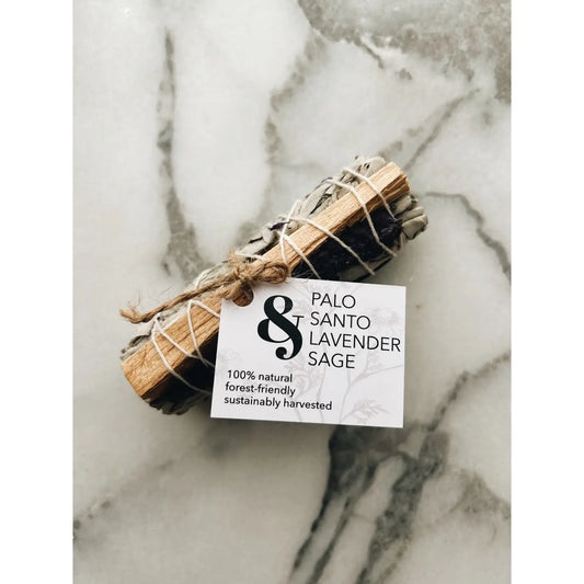 Forest-Friendly Palo Santo, Lavender and White Sage Smudge