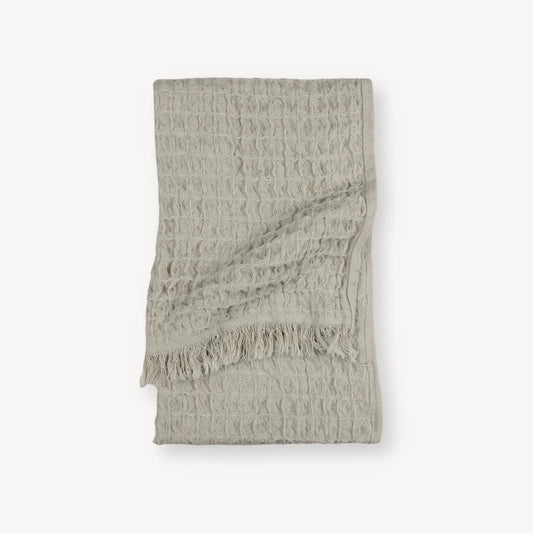 French Waffle Hand Towel - Latte