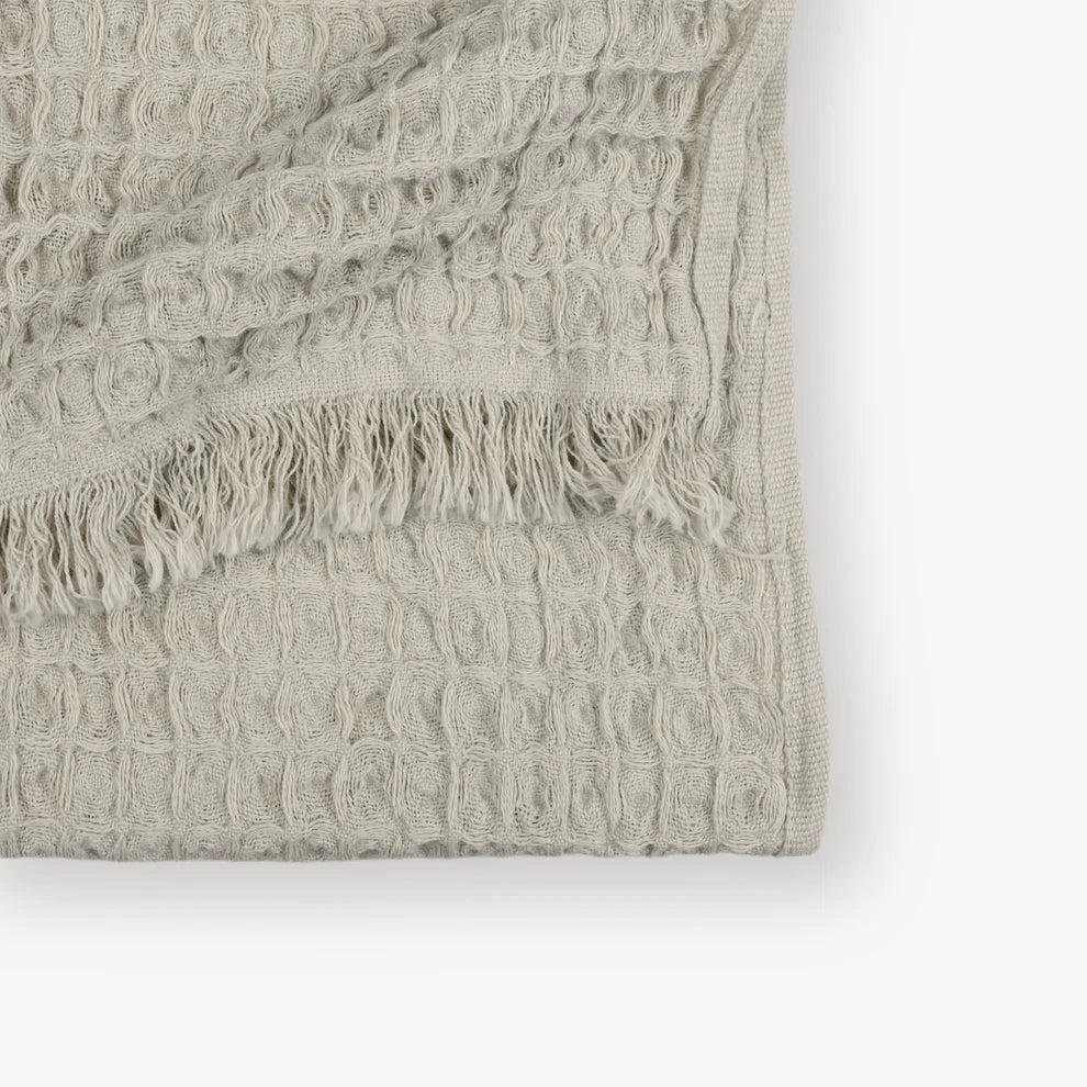 French Waffle Hand Towel - Latte