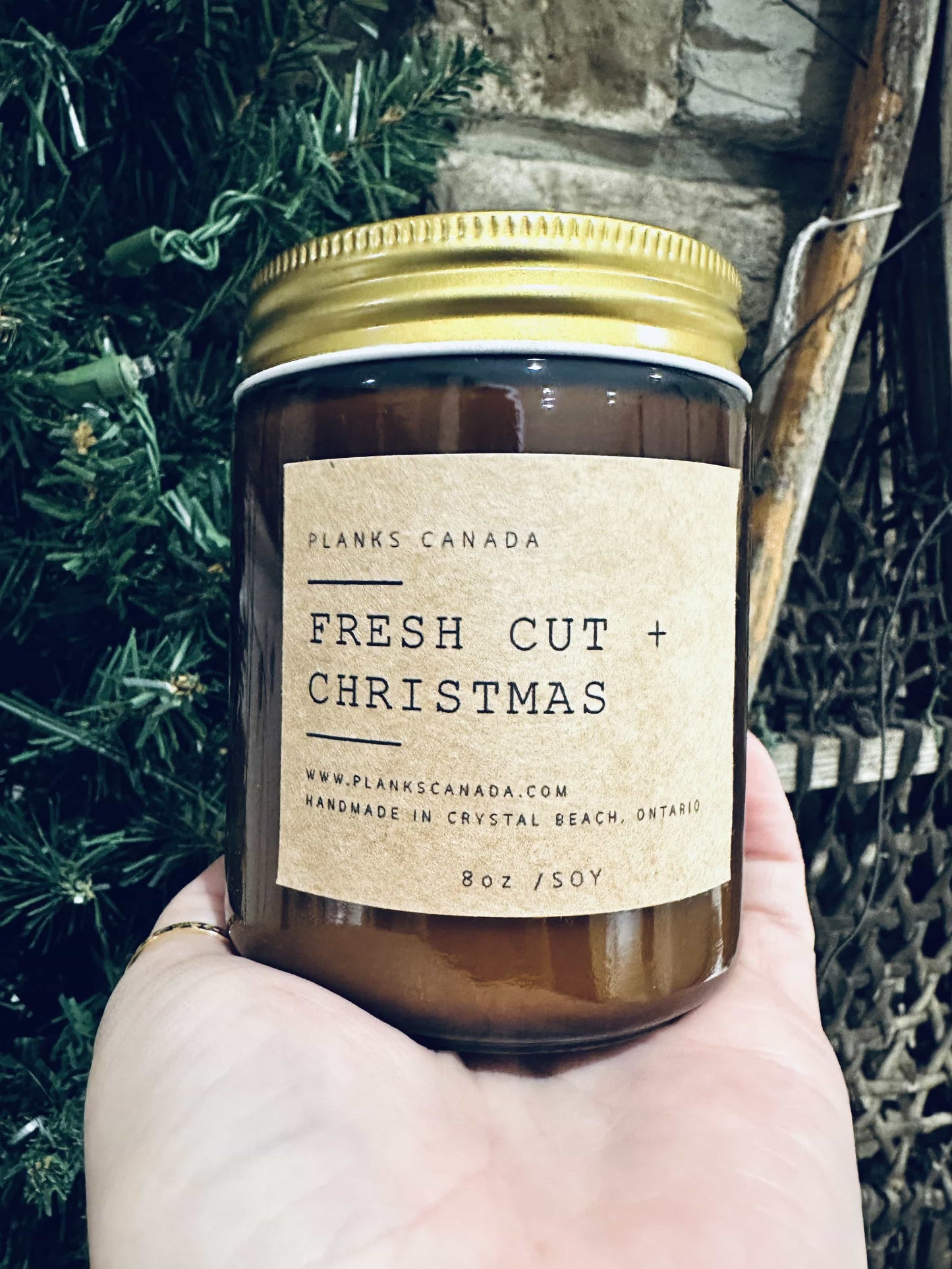 Fresh Cut Christmas Tree - Wood Wick Soy Candle