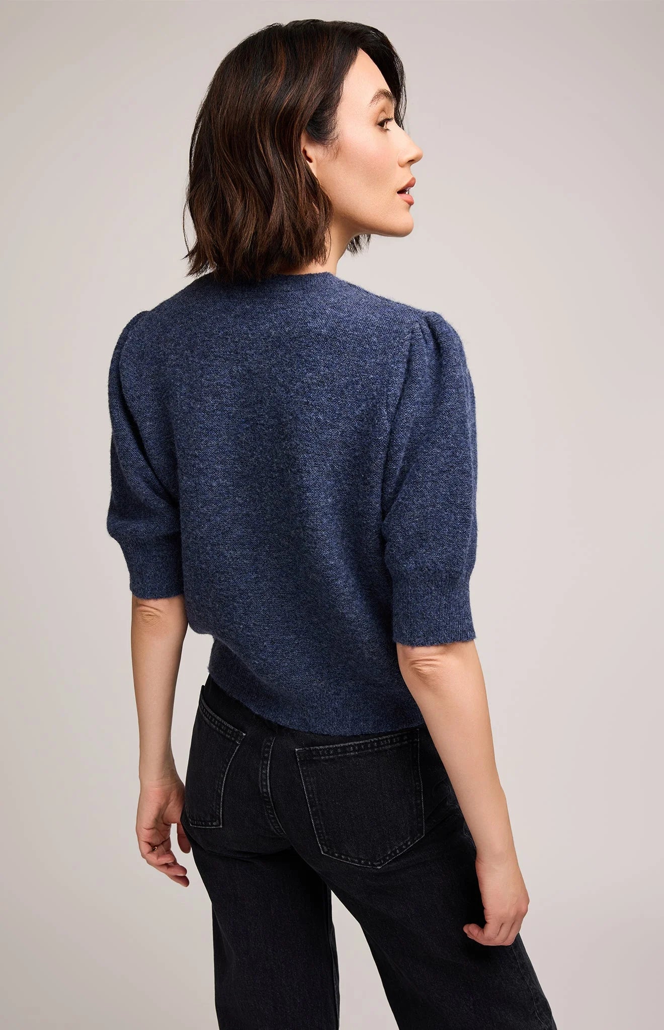 Marisol Knit Top - Heather Blue