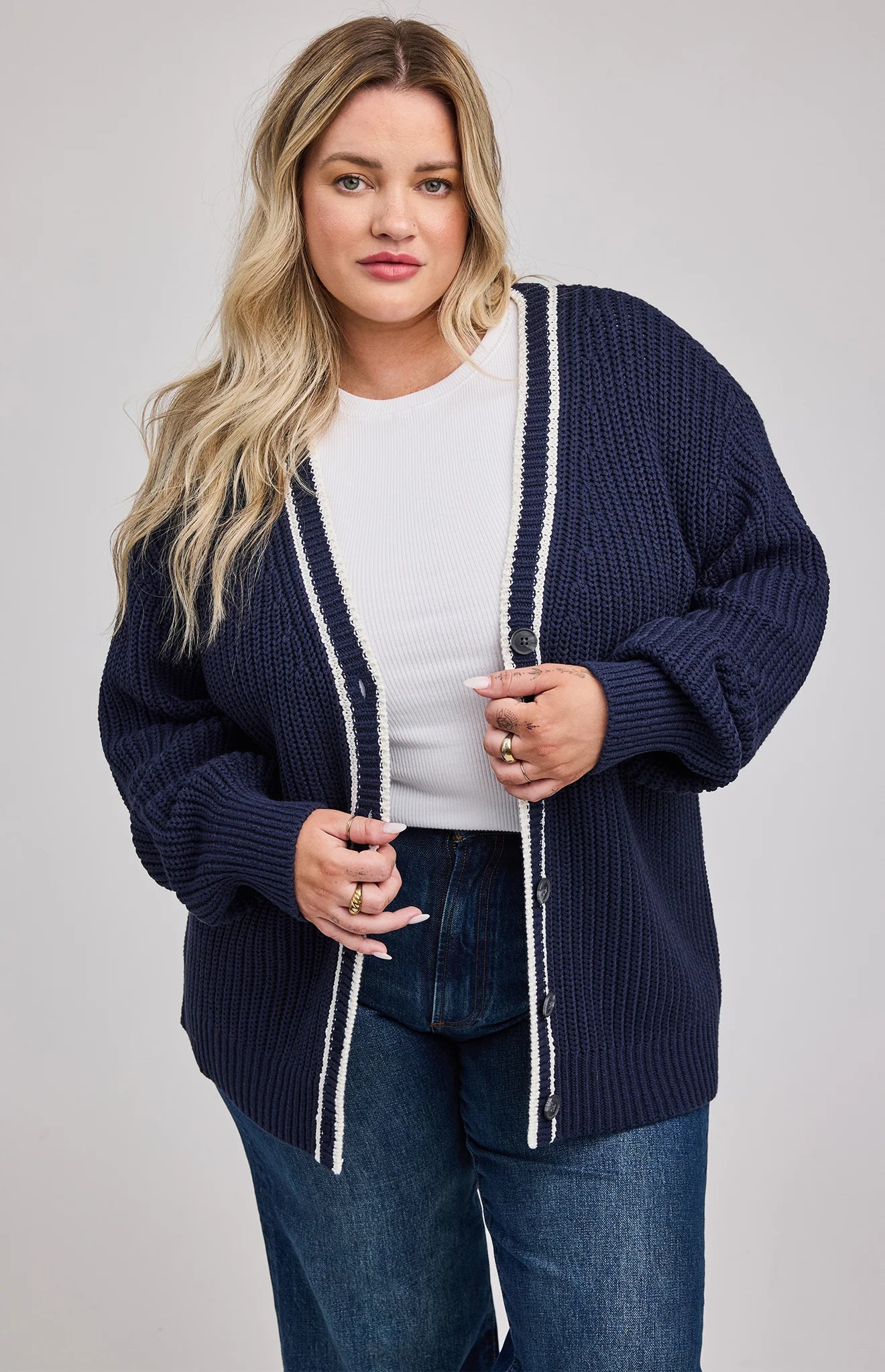 Viola Cardigan - Navy