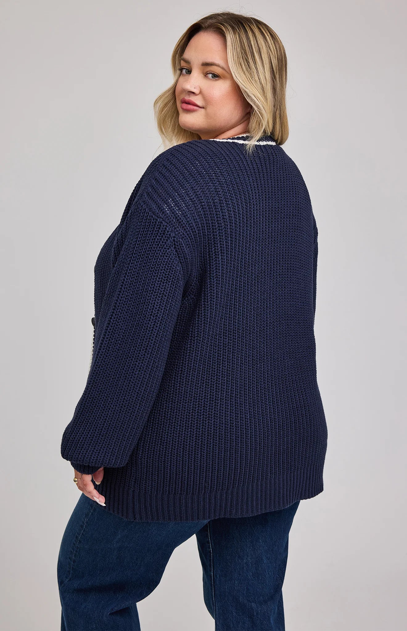 Viola Cardigan - Navy