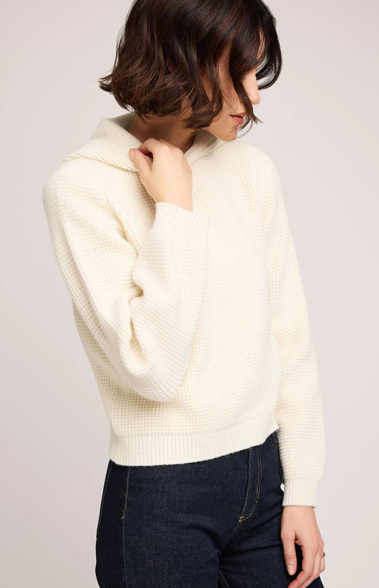 Jessica Pullover Hoodie - Cream