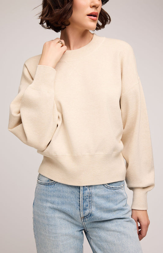 Alfie Crewneck Sweater - Heather Oat
