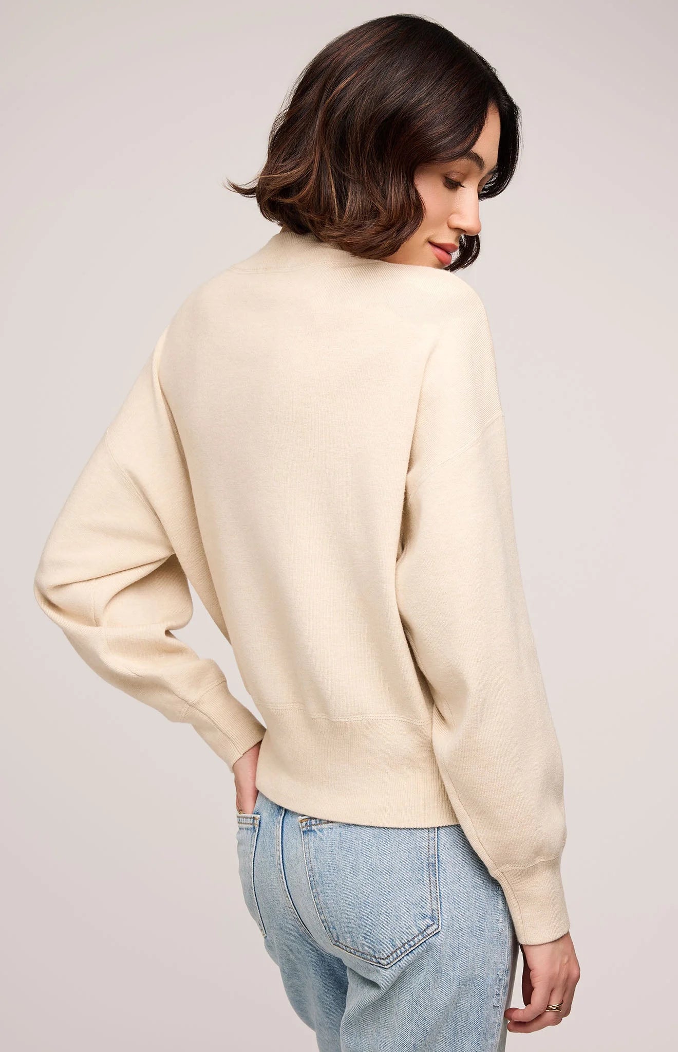 Alfie Crewneck Sweater - Heather Oat