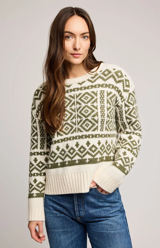 Cypress Pullover Sweater - Heather Moss