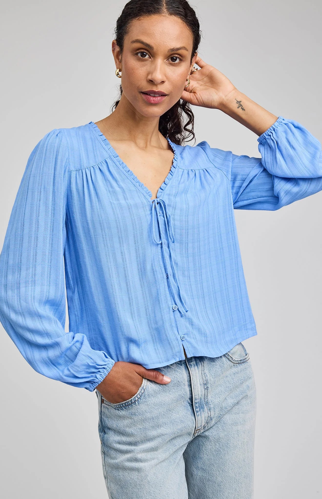 Vanessa Blouse - Bluebell