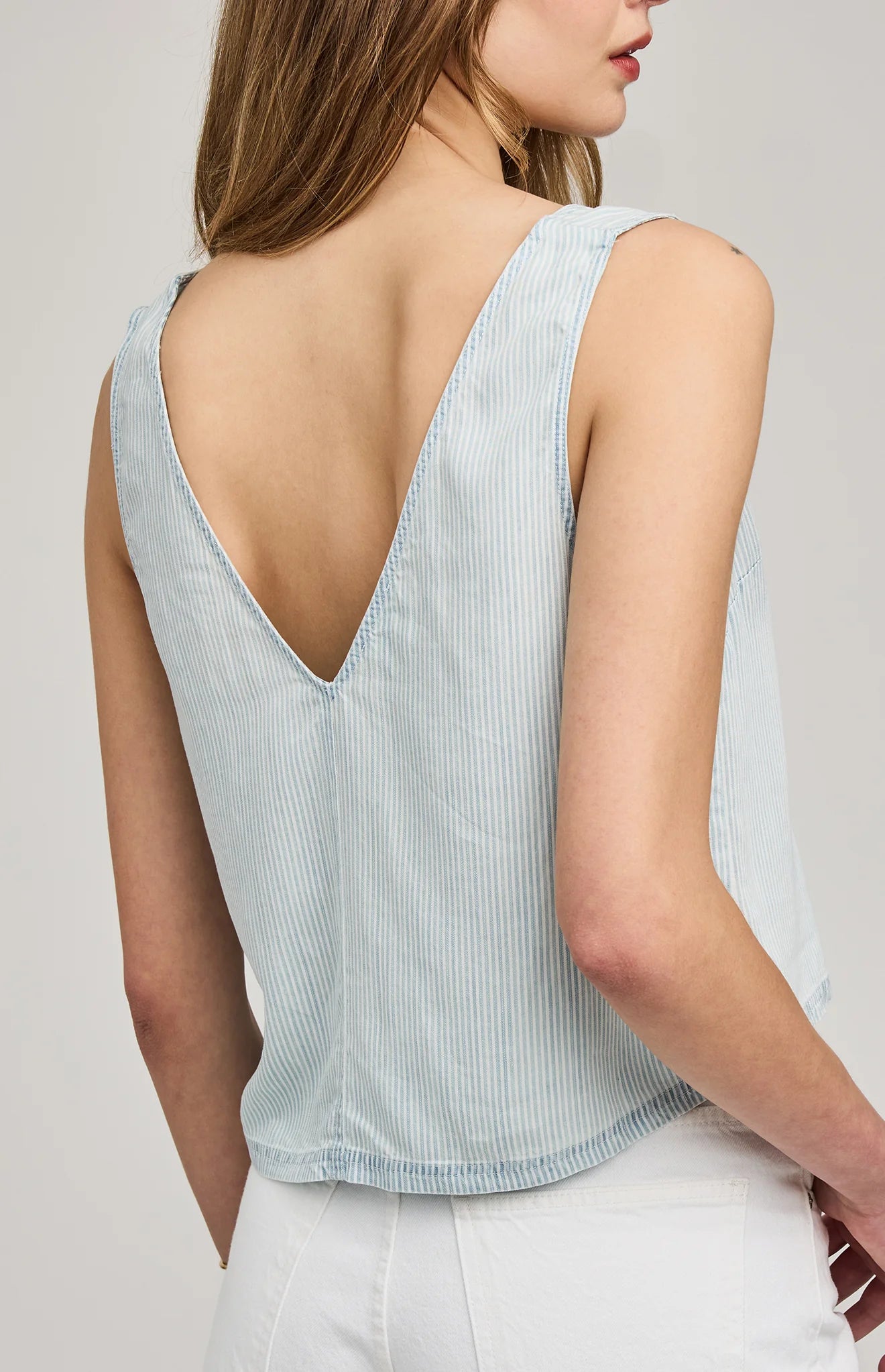 Colette Tank - Blue Stripe