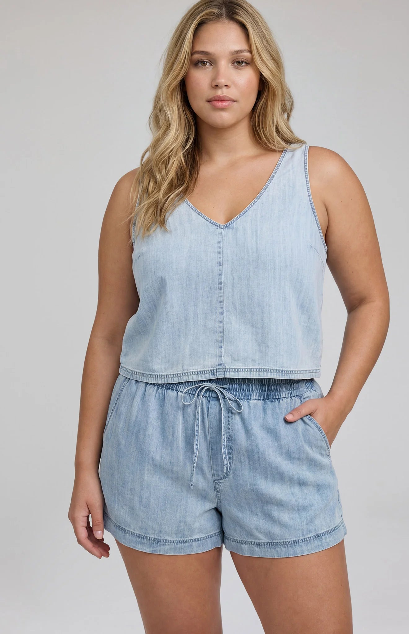 Colette Tank - Light Blue