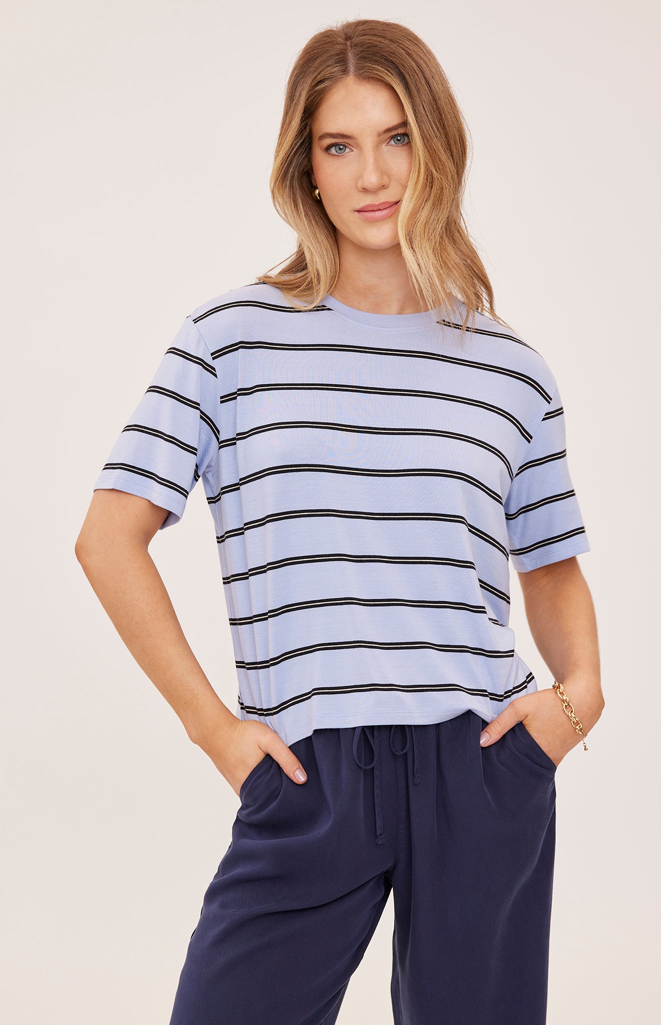 Jaxon T-Shirt - Sky Stripe