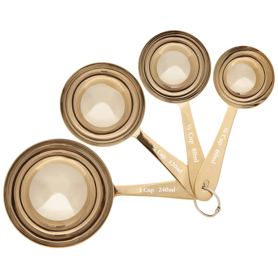 Gold Measuring Cups - Set of 4