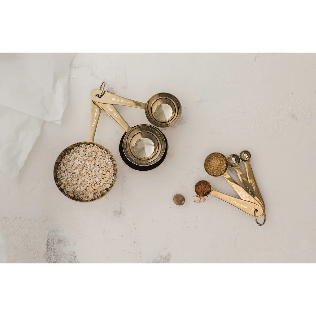 Gold Measuring Cups - Set of 4