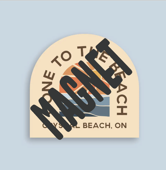 Gone to the Beach Crystal Beach Magnet