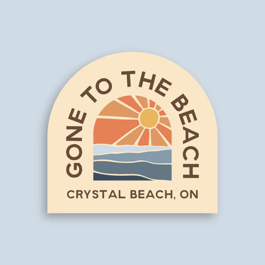 Gone to the Beach Crystal Beach Sticker