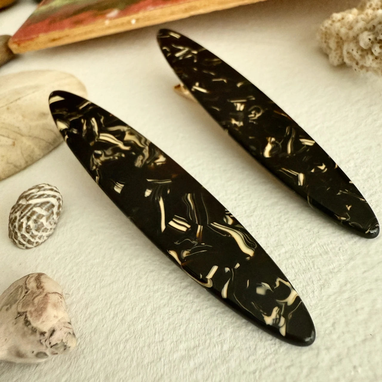 Longboard Duckbill Hair Clips - 5 Colours