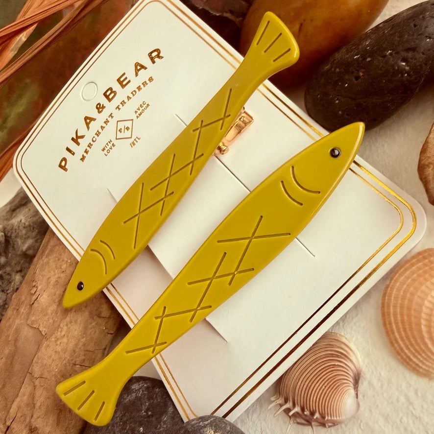 Sardinia Fish Hair Clips - 4 Colours