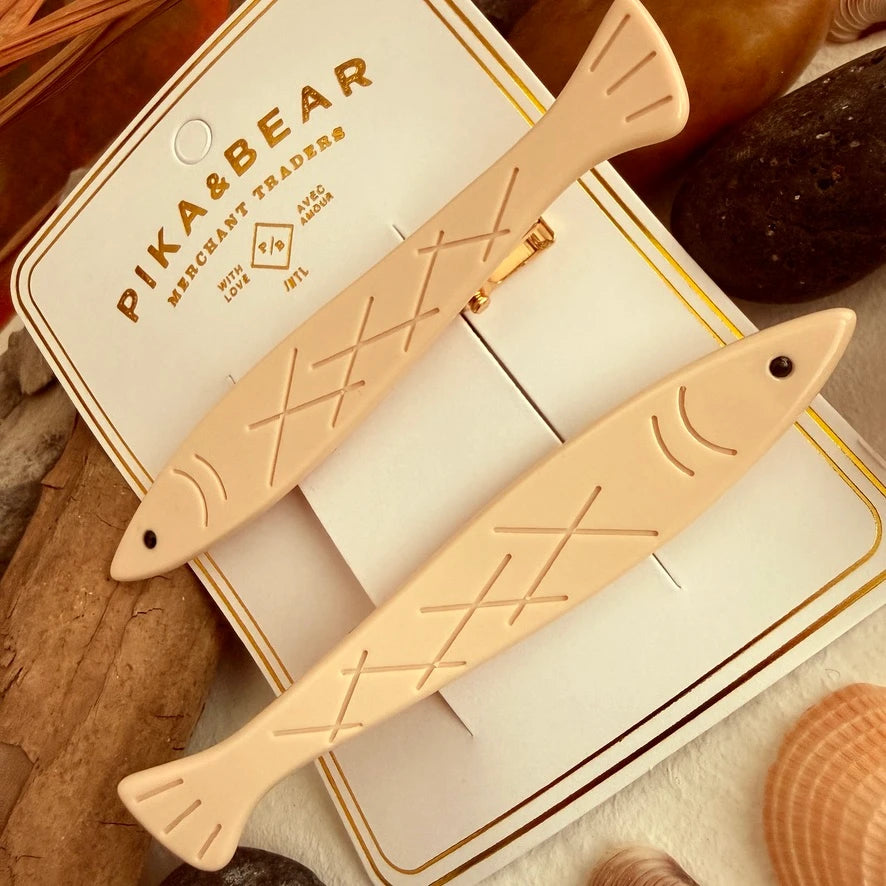 Sardinia Fish Hair Clips - 4 Colours