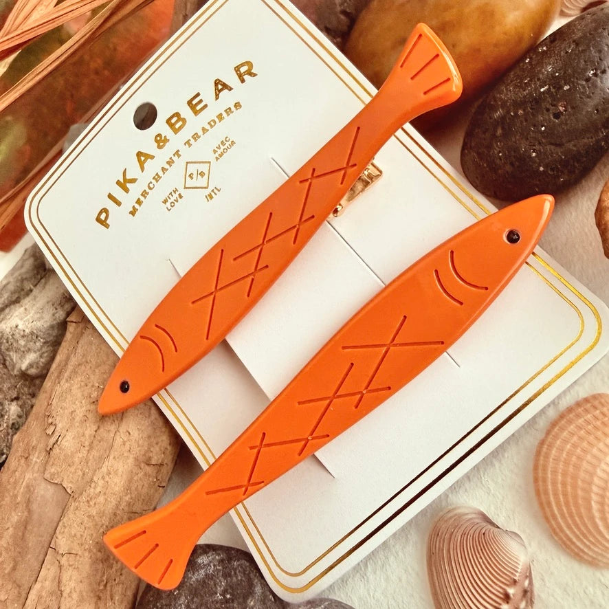 Sardinia Fish Hair Clips - 4 Colours