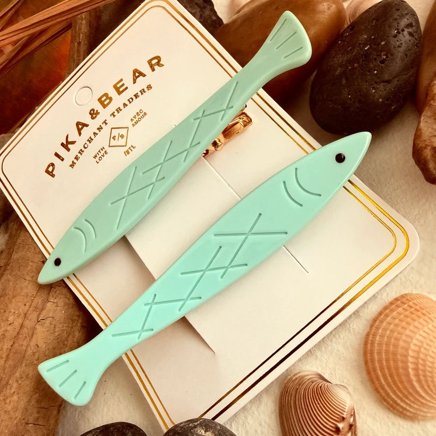 Sardinia Fish Hair Clips - 4 Colours