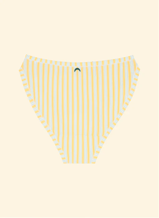 High Rise Bikini Mineral Underwear - Riviera Stripe