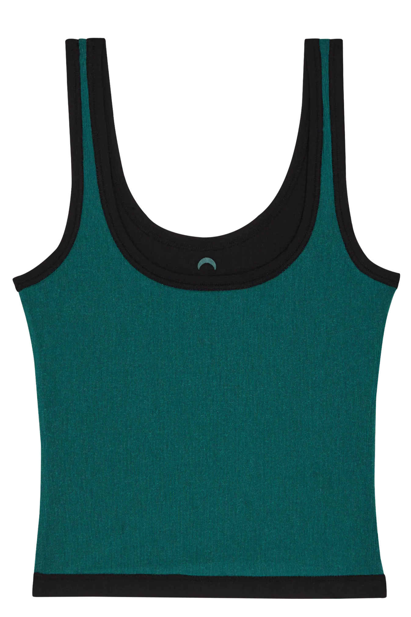 Sporty Crop Mineral Tank - Black