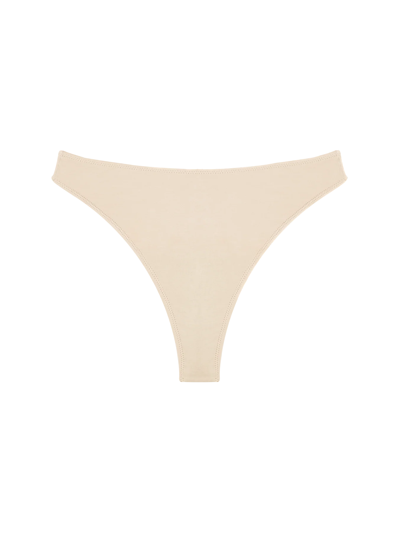 High Rise Thong Mineral Underwear - Beige
