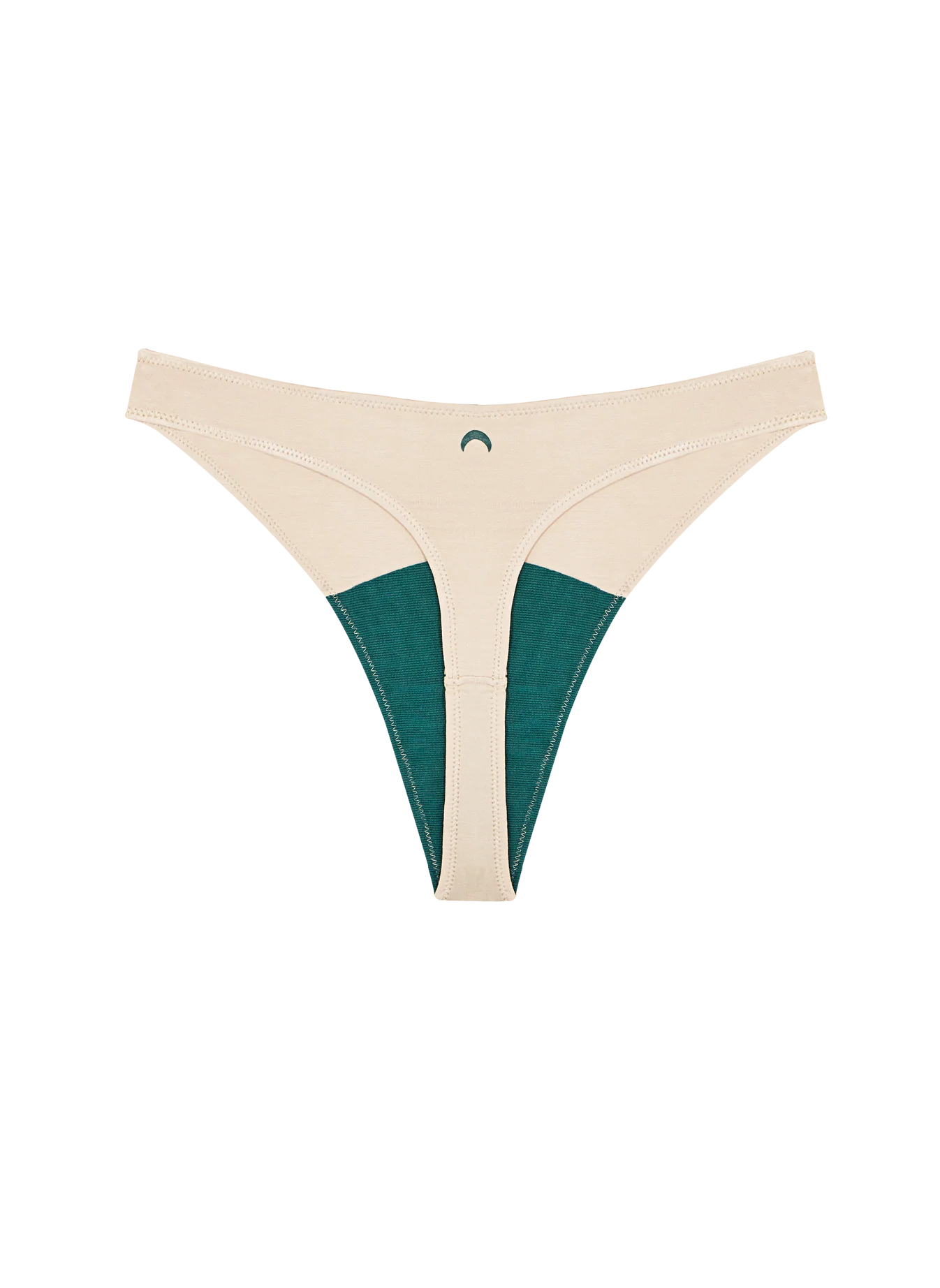 High Rise Thong Mineral Underwear - Beige