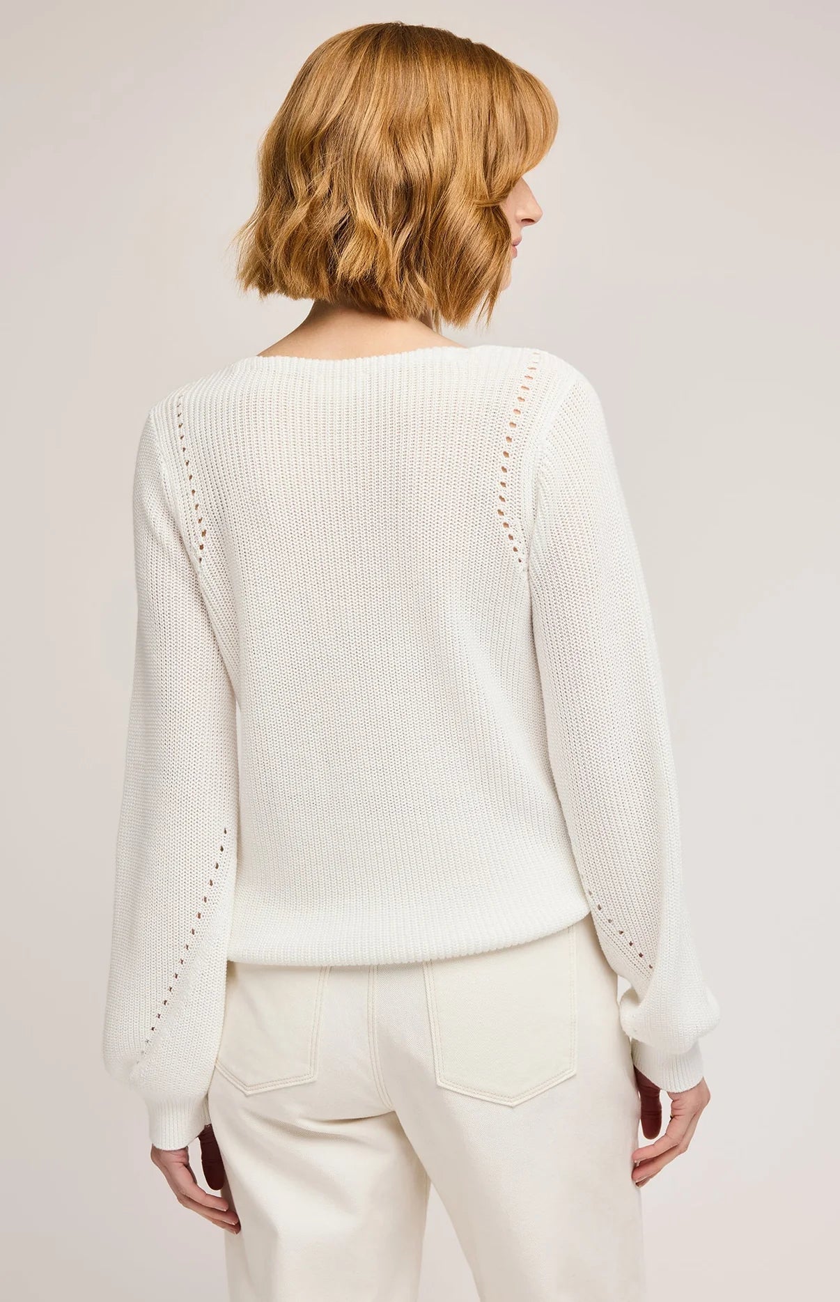 Hailey Pullover Sweater - White