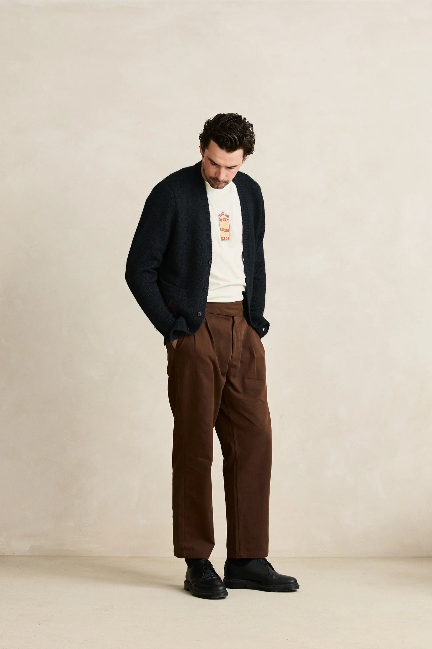 Heritage Bloom Cardigan - Midnight