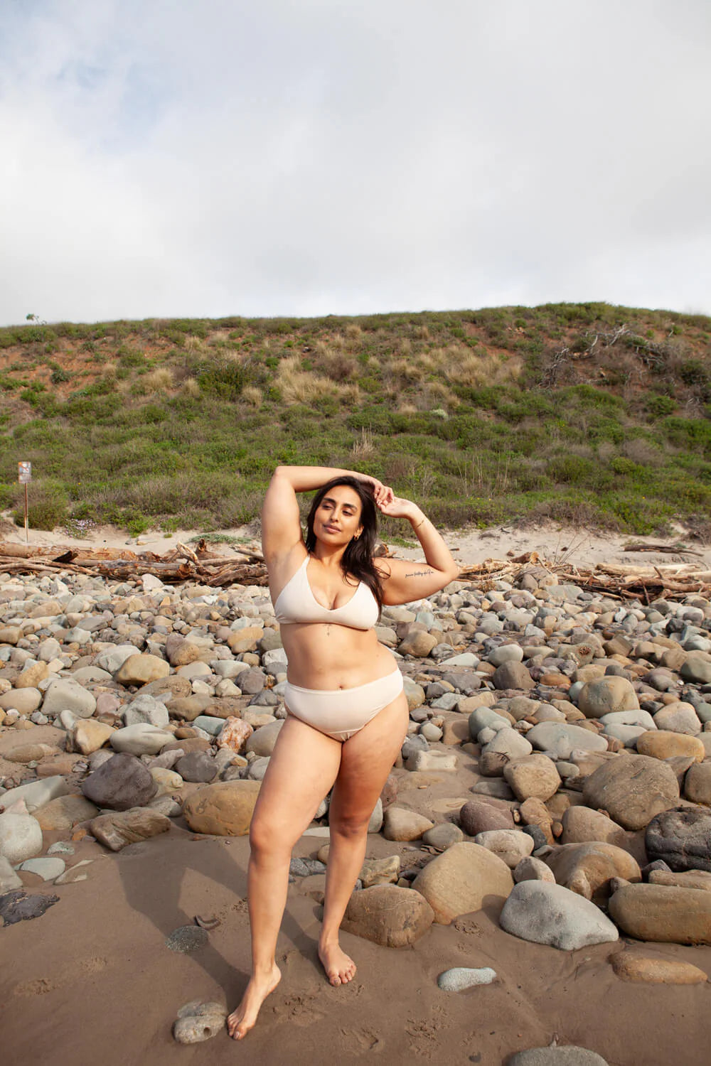 High Rise Bikini Mineral Underwear - Beige
