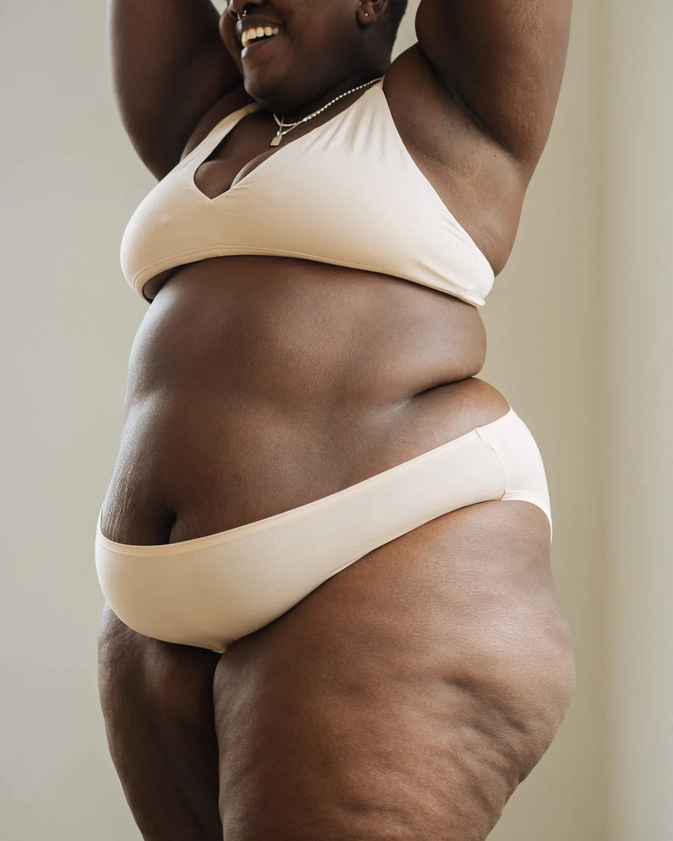 High Rise Bikini Mineral Underwear - Beige